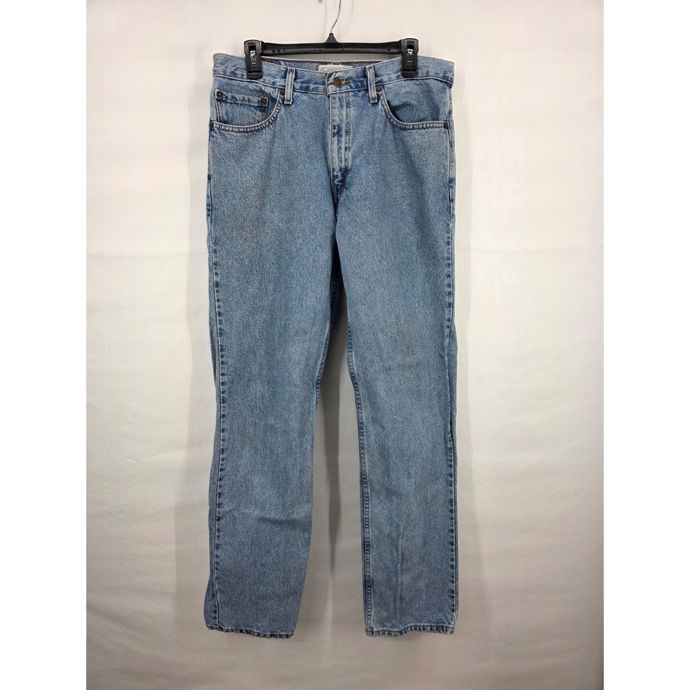 Levi Strauss Signature Mens Regular Fit Light Wash Denim Jeans W34 L32